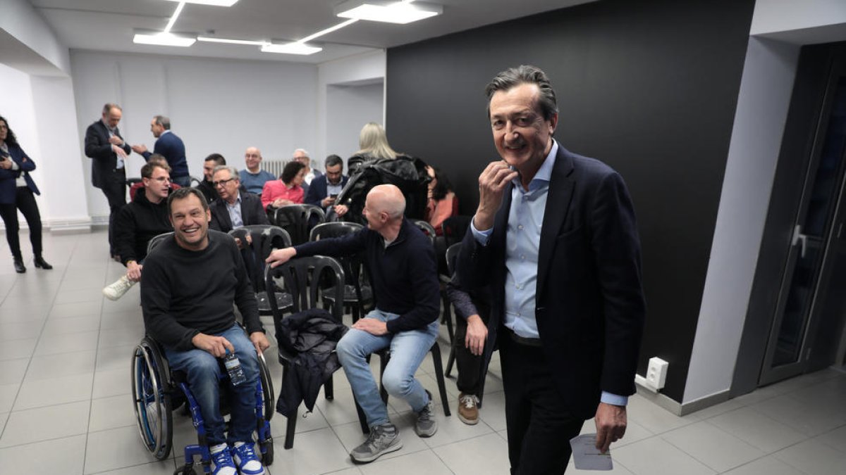 El president de l'ACA, Enric Tarrado, en un moment de l'assemblea.