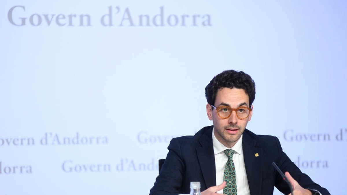 Guillem Casal en la roda de premsa d'ahir.