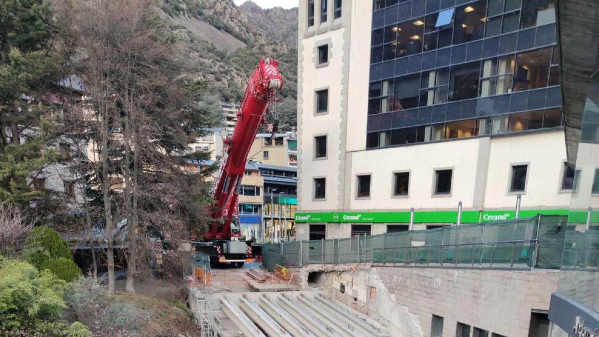 Obres al viaducte de Doctor Vilanova.