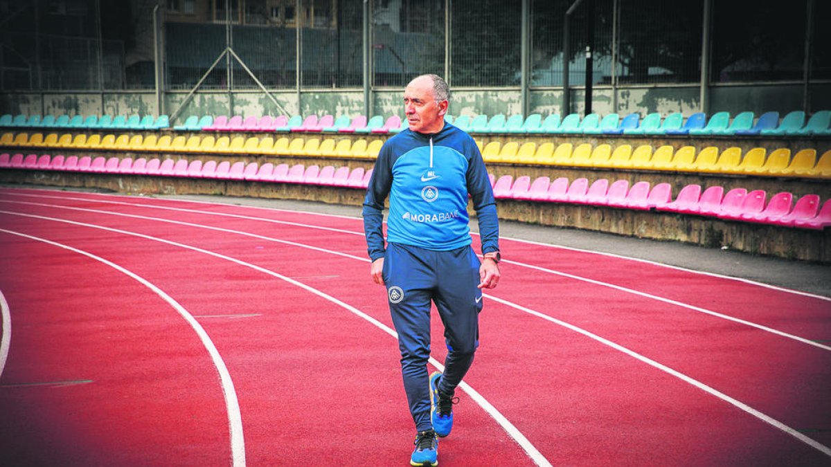 Mateo López, a les instal·lacions de l'Estadi Comunal.