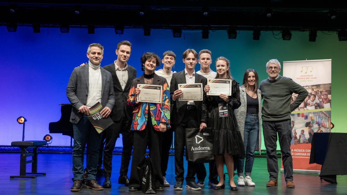 Els tres primers guanyador en la categoria D