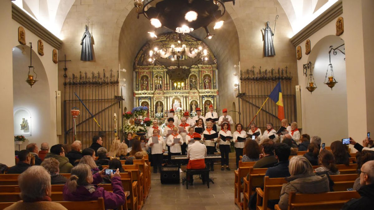 Un moment de la cantada de Caramelles