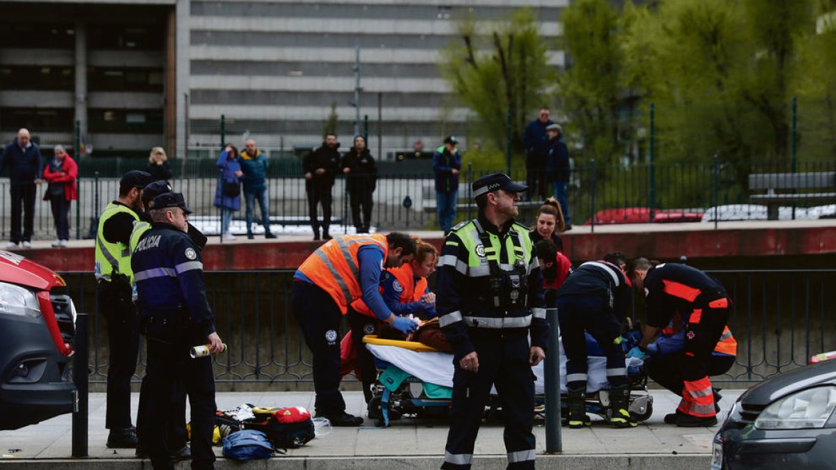 Ferit un motorista en un accident a Andorra la Vella