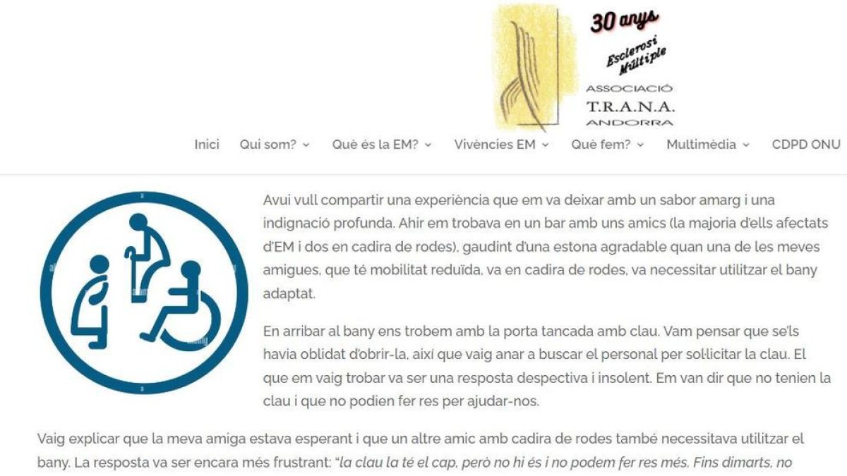 El text que ha publicat el noi