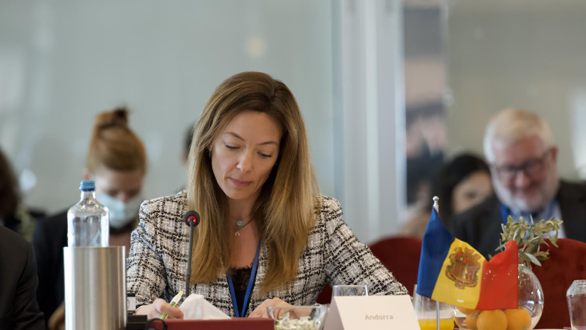 La ministra de Salut, Helena Mas, durant la 10a Reunió de petits països de la Regió europea de l'OMS.