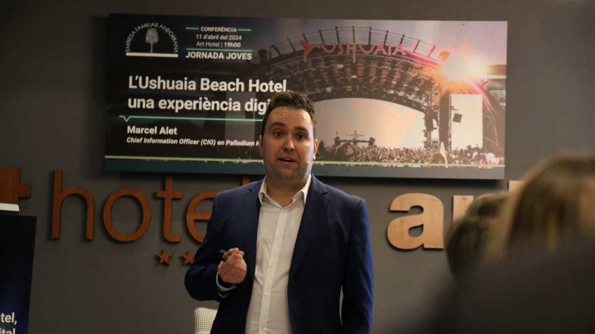 Marcel Alet en un acte de l’EFA, aquest divendres.