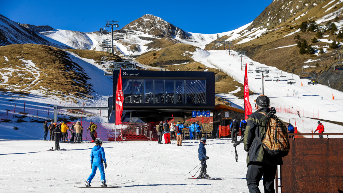 Pistes d’Arinsal durant la temporada d’esquí.