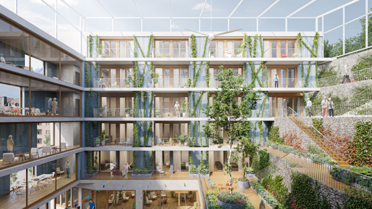 Imatge virtual dels futurs apartaments per a gent gran.