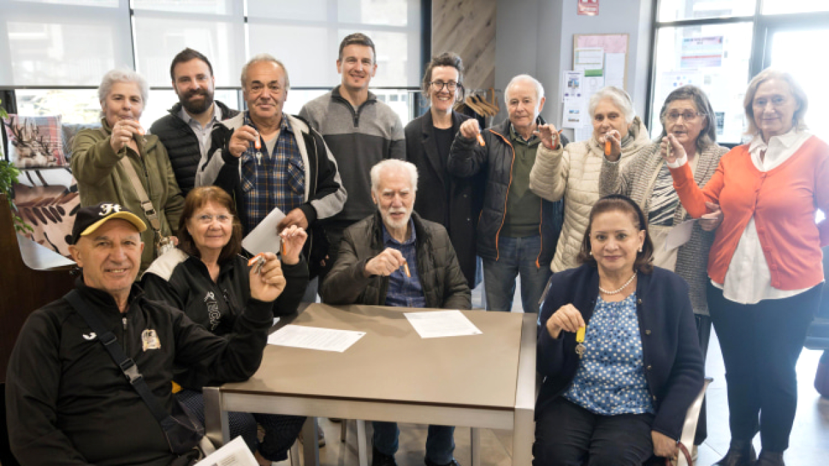 Entrega de les claus dels horts.