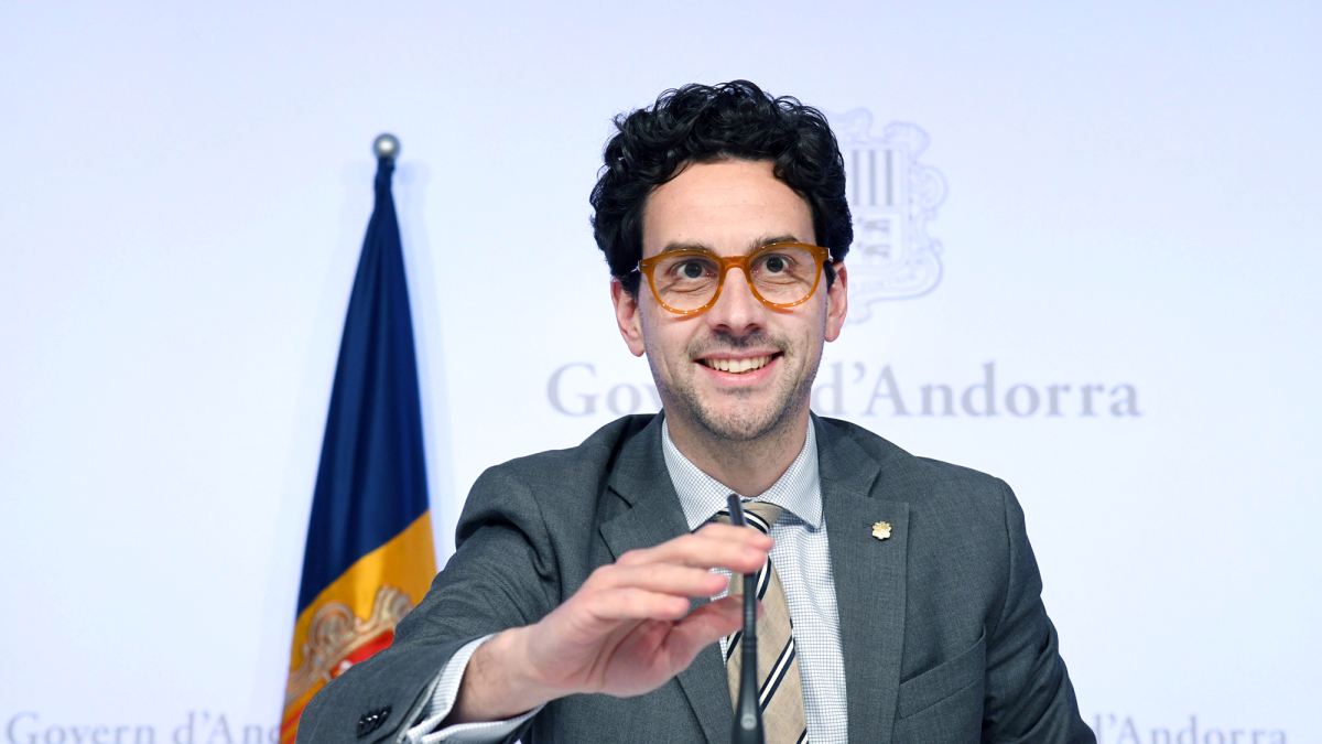 Guillem Casal en la roda de premsa posterior al consell de ministres.