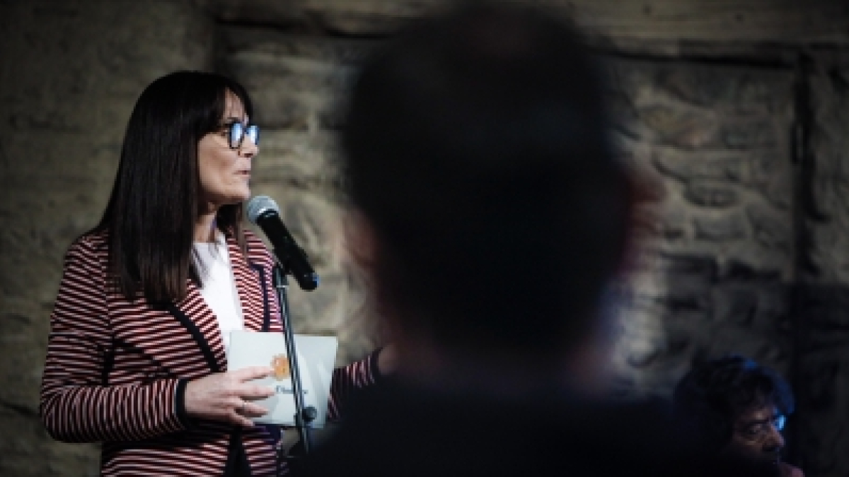 La ministra de Cultura, Joventut i Esports, Mònica Bonell, en un acte aquest dimecres.