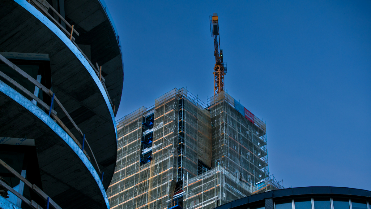 Torre en construcció al Clot d’Emprivat.
