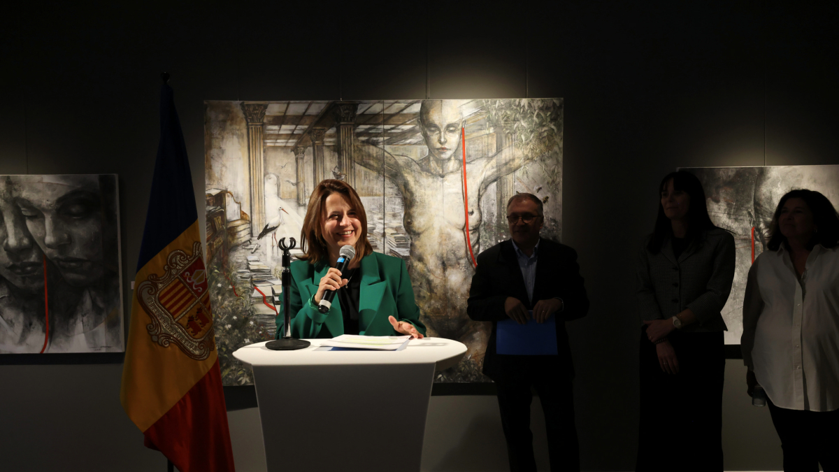 Rosa Gili, ahir en la inauguració de l’Espai Caldes.