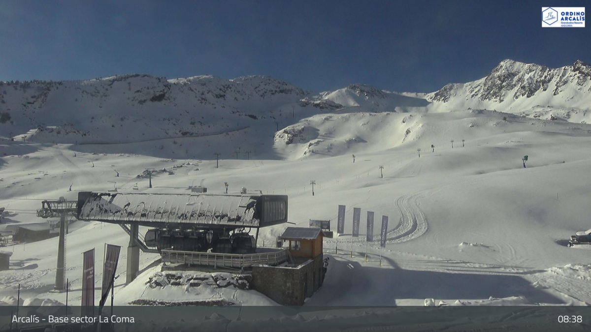 L'acumulació de neu a Arcalís