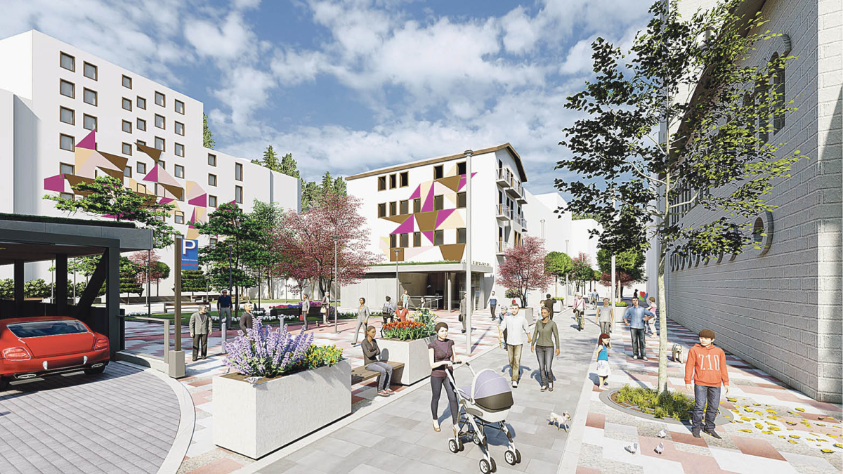 Avinguda Carlemany fins a l'església, serà per a vinants.