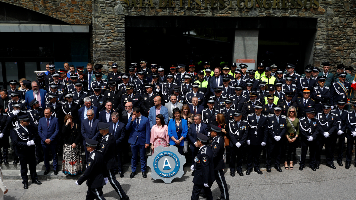 Agents de circulació en la darrera diada del cos, el maig del 2023.