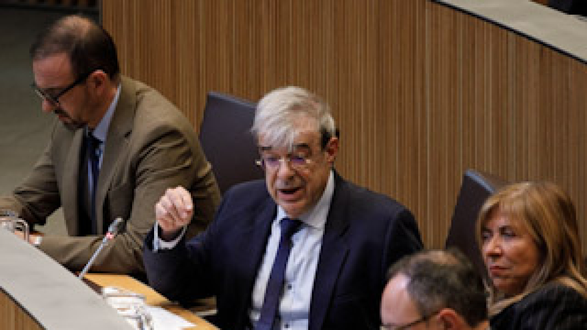 Ladislau Baró en la sessió de Consell General