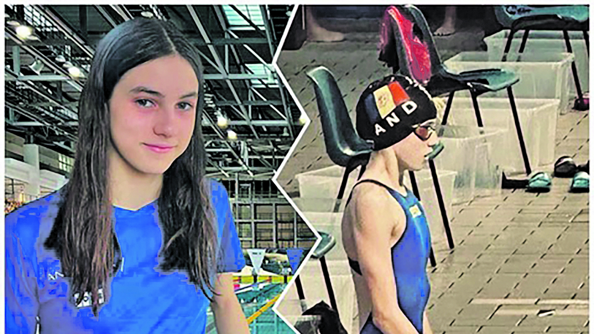 Isabel montoro, nedadora de l'equip nacional d'Andorra