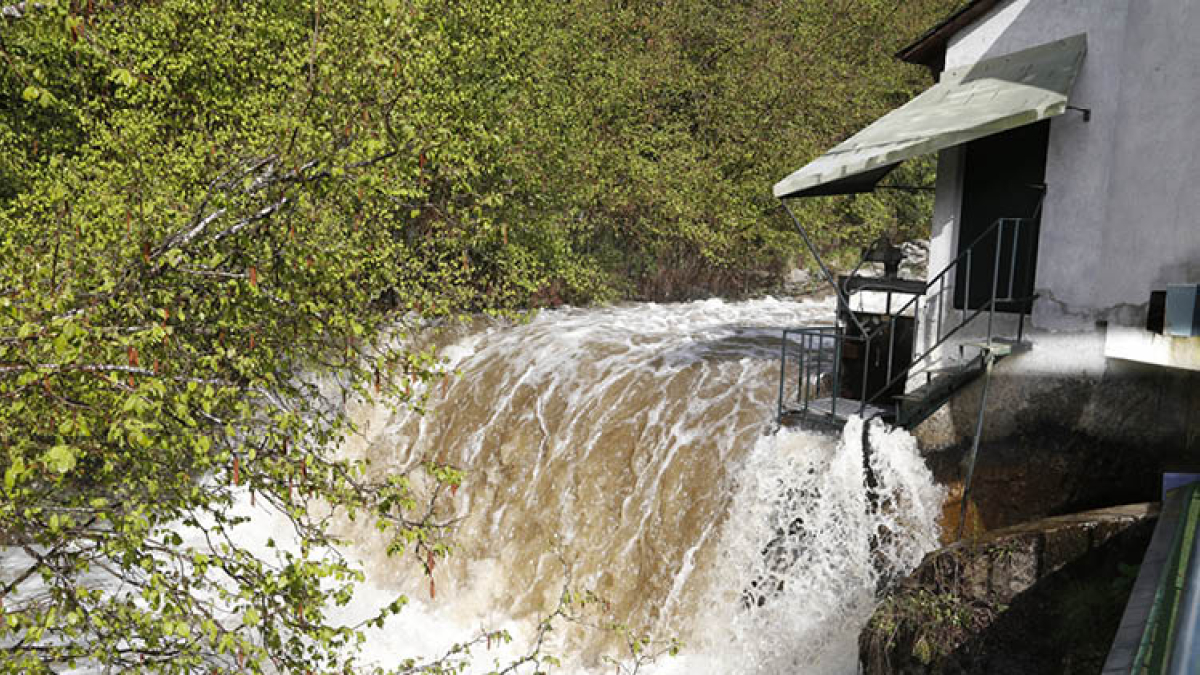 Punt de captació d’aigua del Madriu.