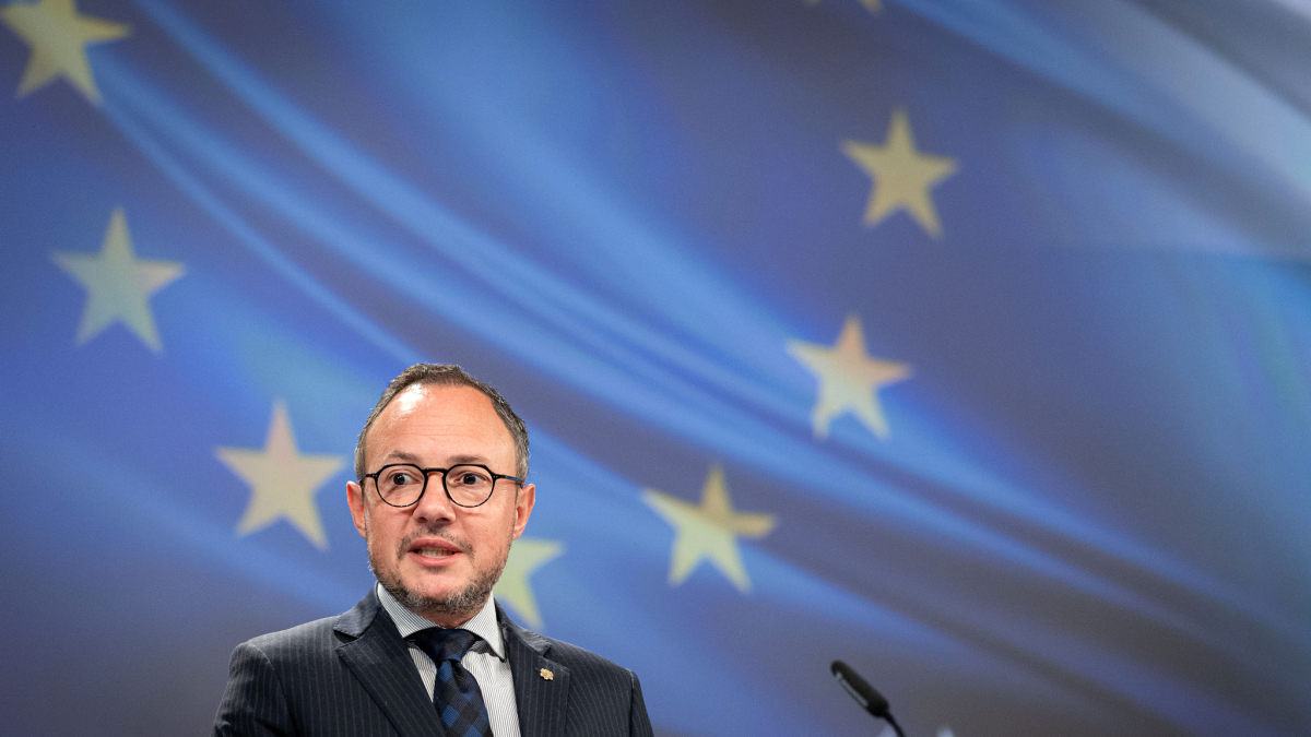 El cap de Govern durant la seva intervenció a Brussel·les.