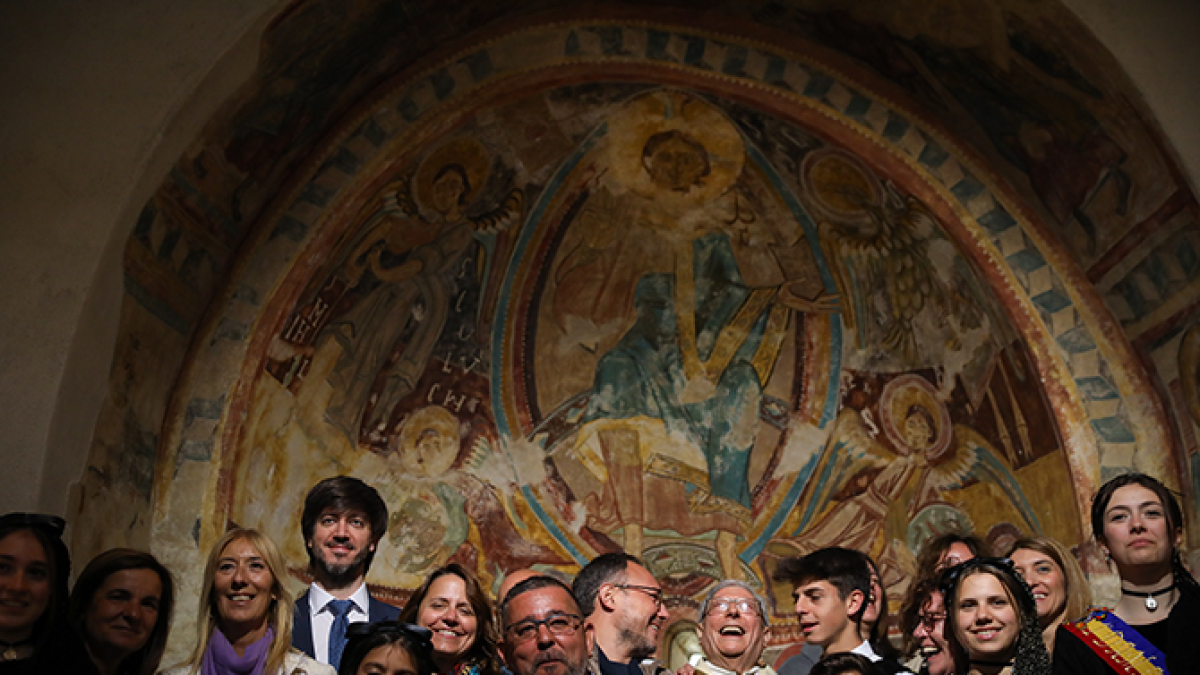 Foto de grup a Sant Miquel d'Engolasters