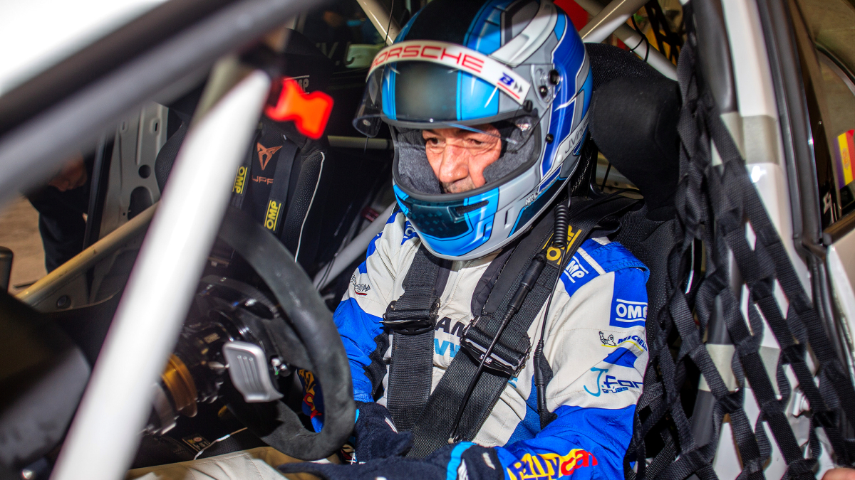 El pilot andorrà Joan Vinyes, preparat per a la prova madrilenya.