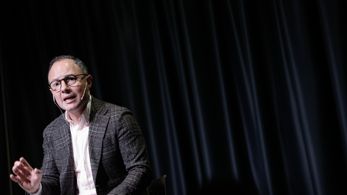 El cap de Govern, Xavier Espot, durant la reunió sobre l'acord amb la UE anit a Encamp