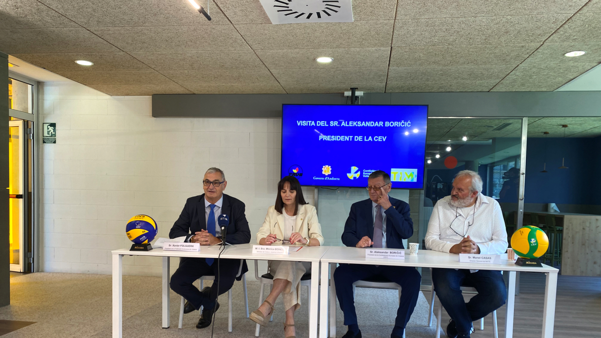 Roda de premsa amb el president europeu.