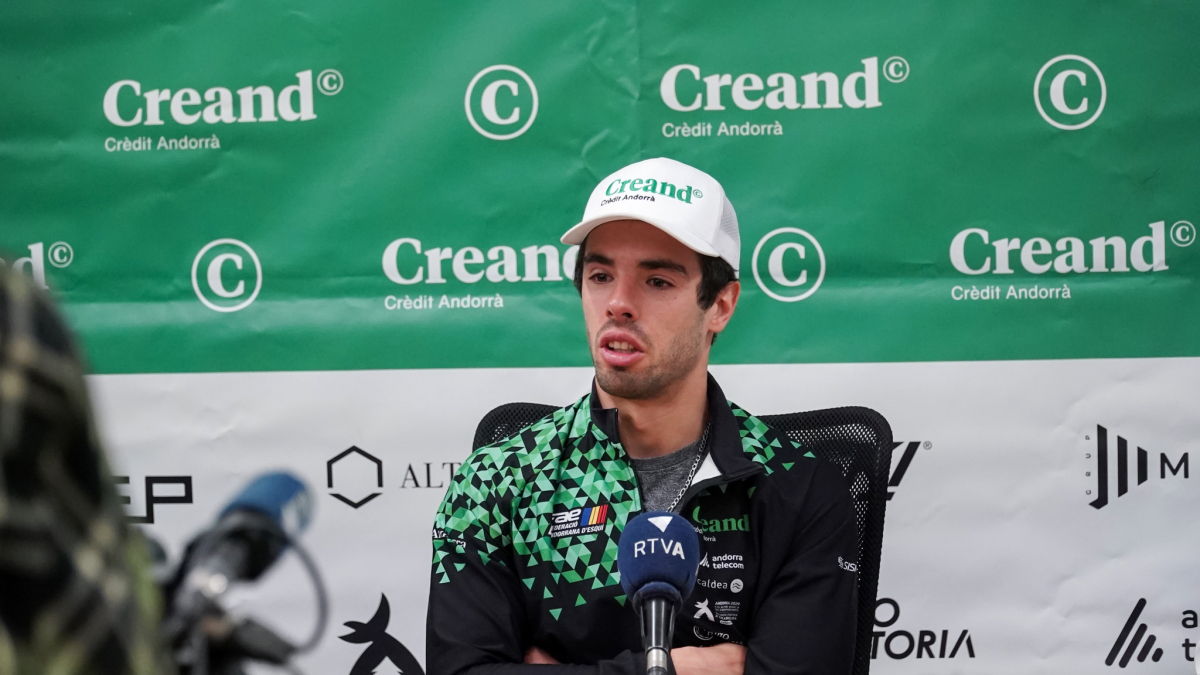 Esteve, durant la roda de premsa.