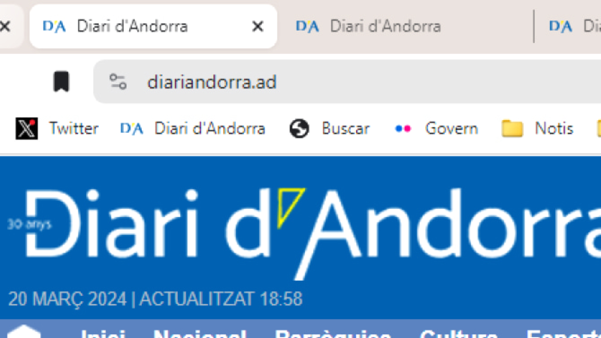 El domini ‘.ad’ del Diari.