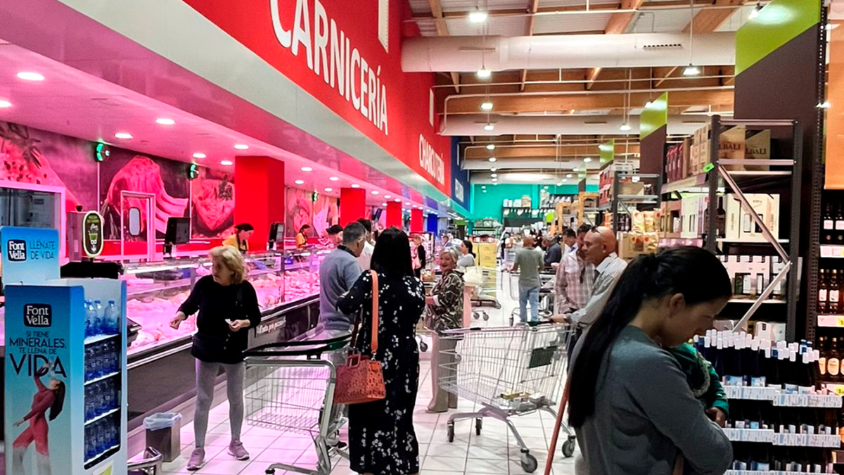 L’interior d’un supermercat de Family Cash a Espanya.
