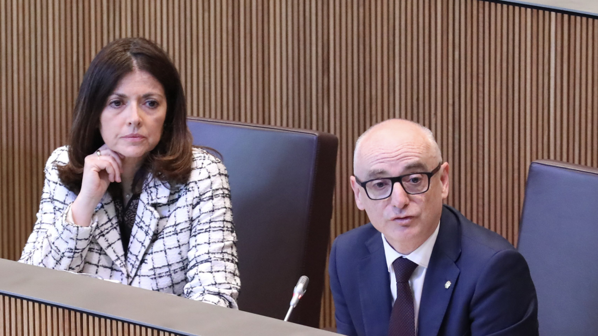 El ministre de Finances, Ramon Lladós, durant la sessió d'avui del Consell General