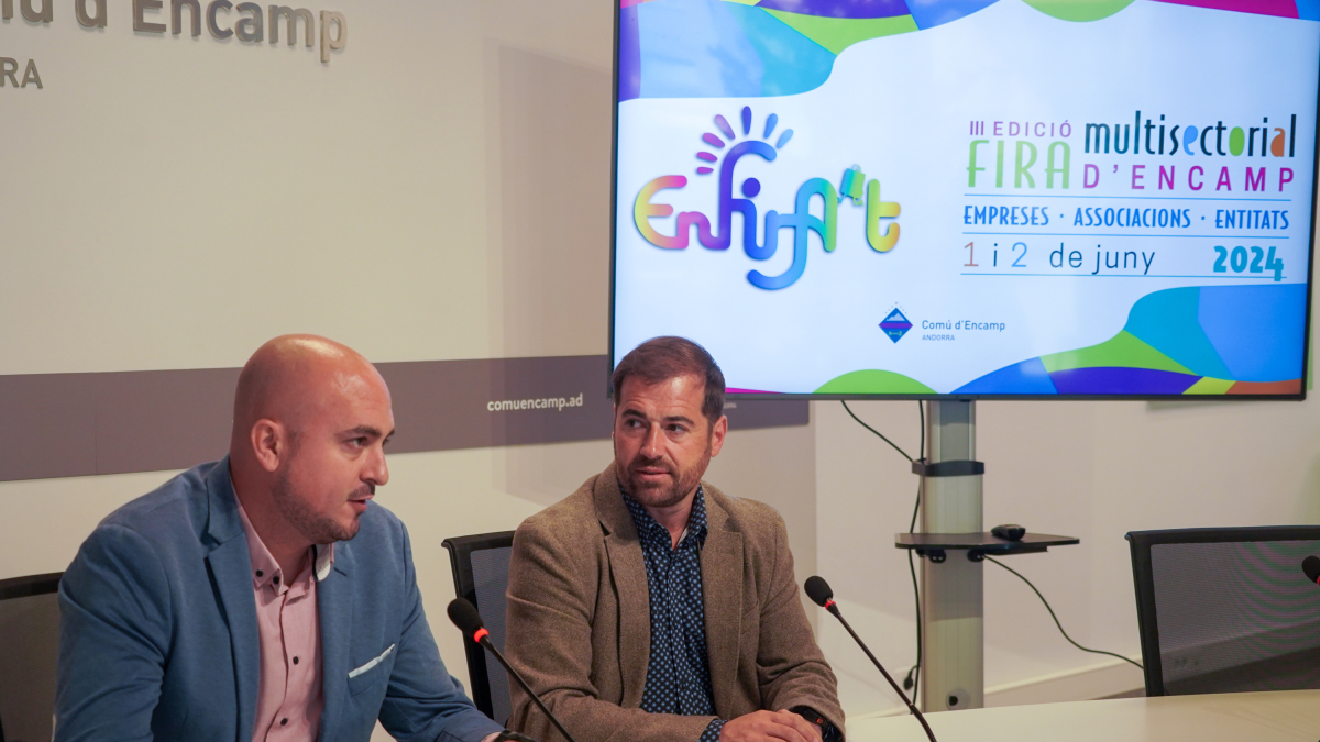 Xavier Fernàndez i Nino Marot, durant la presentació