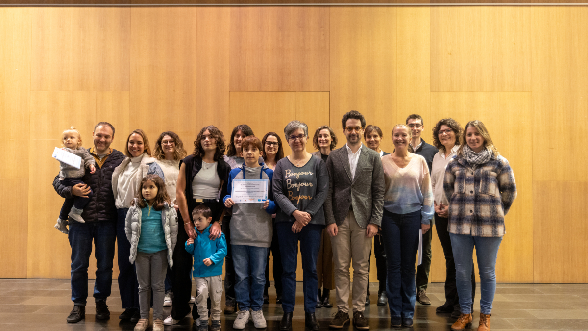 Els guanyadors del 17è concurs amb les autoritats.