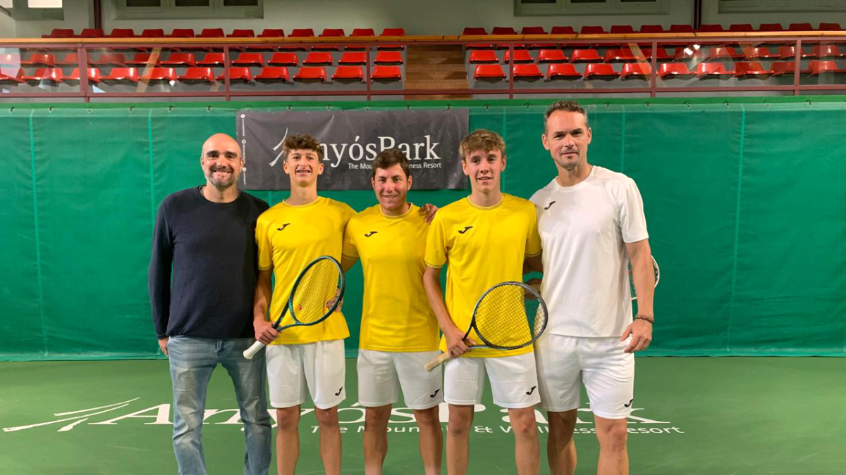 L’equip d’Andorra per a la Copa Davis.