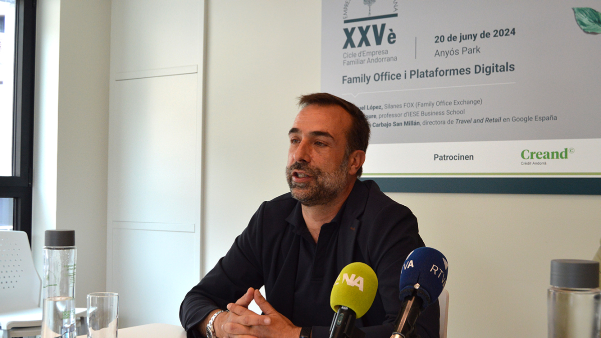 El president de l’EFA, Daniel Armengol, en roda de premsa ahir.