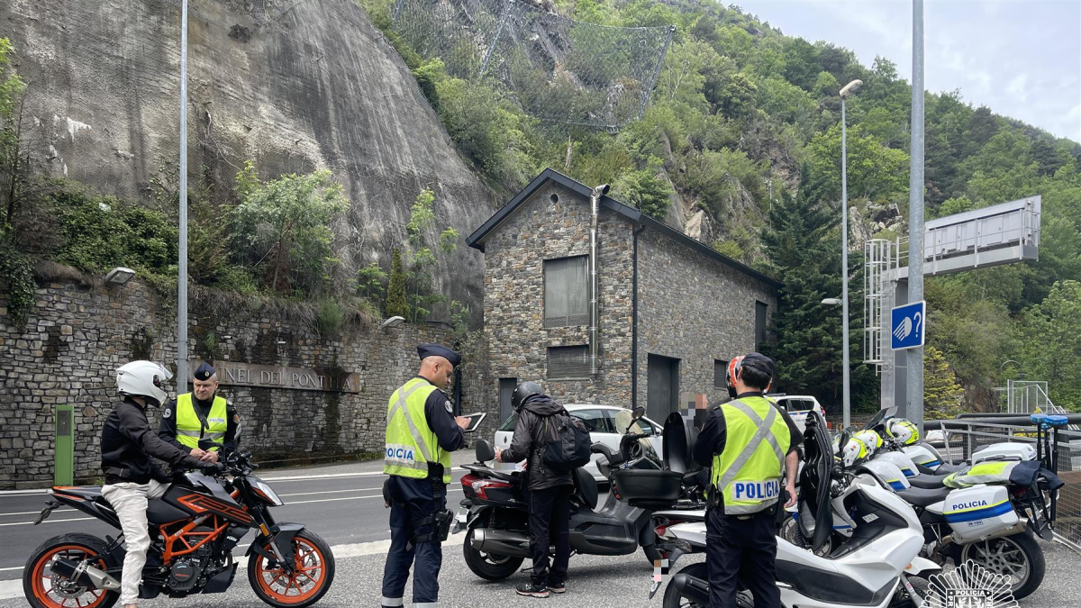 Un dels controls que ha realitzat la policia