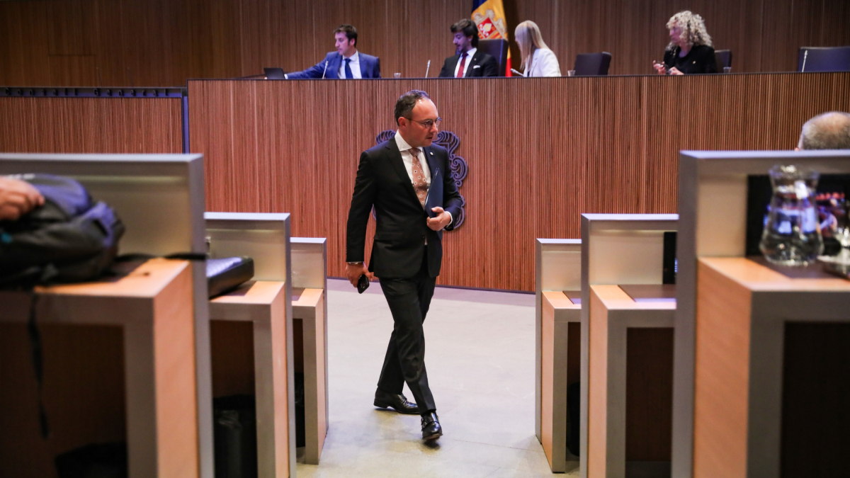 El cap de Govern, Xavier Espot, ahir al Consell General.