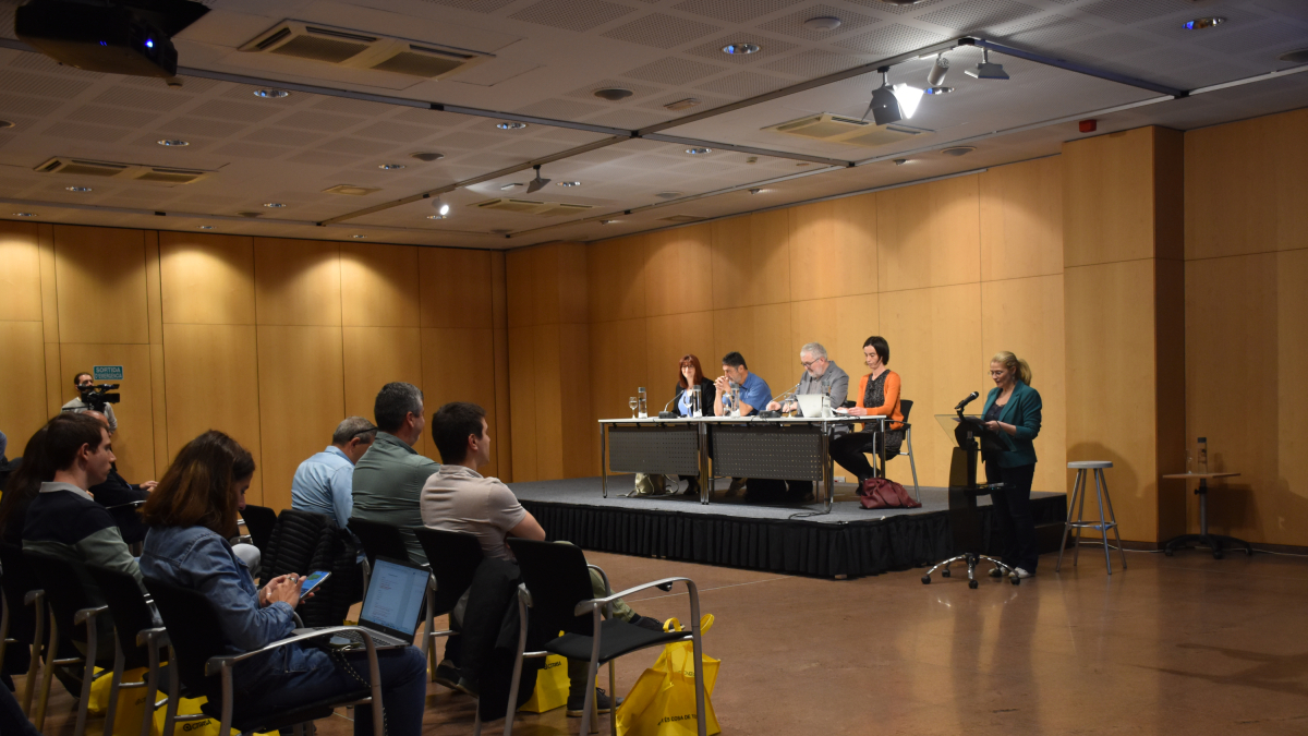 Un moment de la jornada que se celebra al Centre de congressos d'Andorra la Vella.