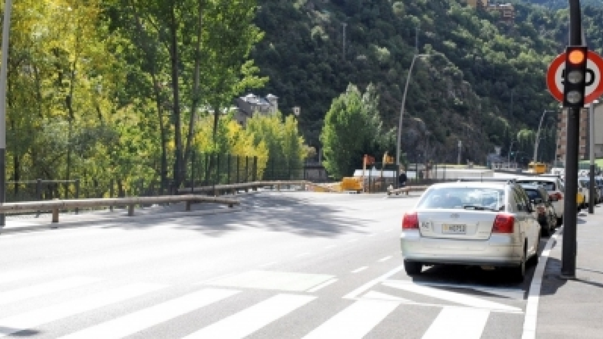 El tram del vial de Sant Julià de Lòria ja executat.