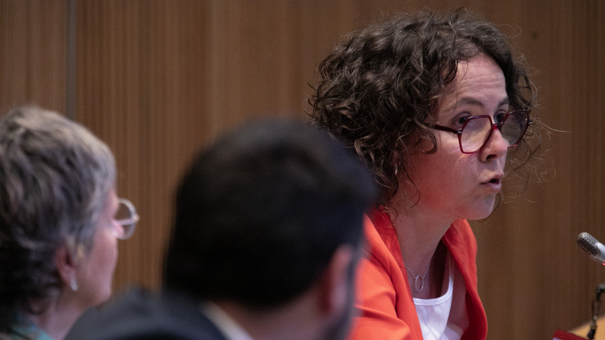 Judith Casal en una intervenció