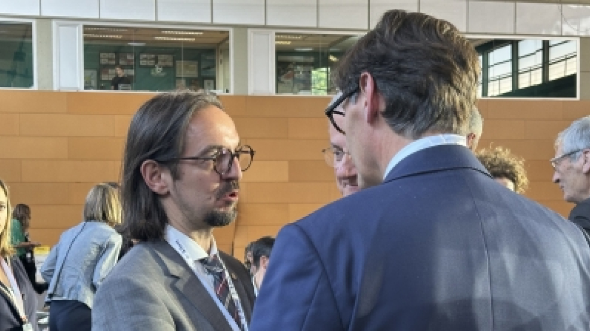 El secretari d'Estat d'Afers Europeus, Landry Riba, a la Trobada Empresarial.