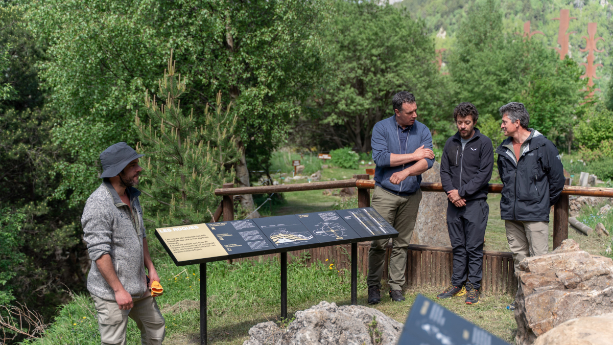 Un dels punts informatius del parc natural de Sorteny