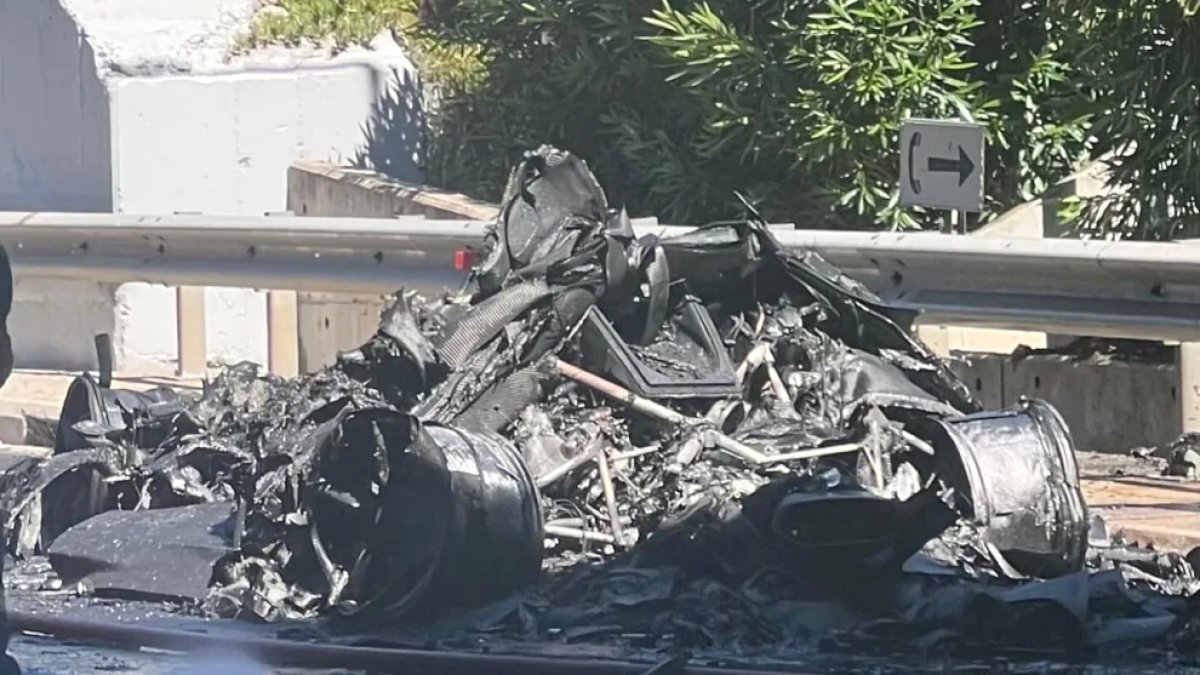 El Koenigsegg Jesko que es va cremar.