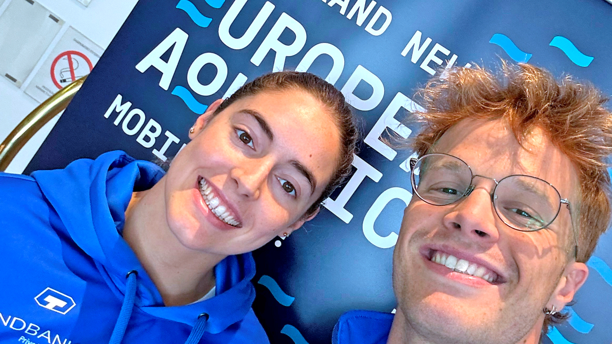 Nàdia Tudó i Bernat Lomero a Belgrad.