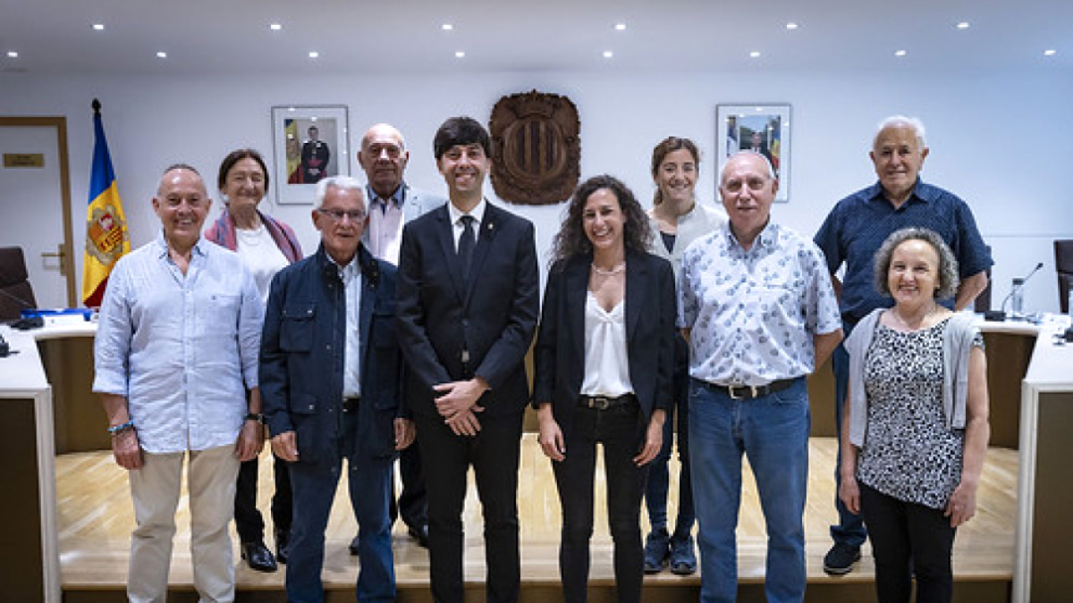 Sessió de consell de la gent gran d’ahir.