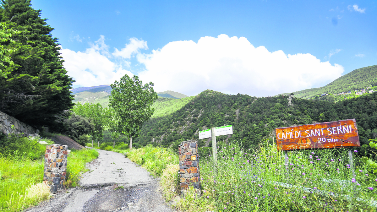 El camí de Sant Serni, a Sant Julià de Lòria.