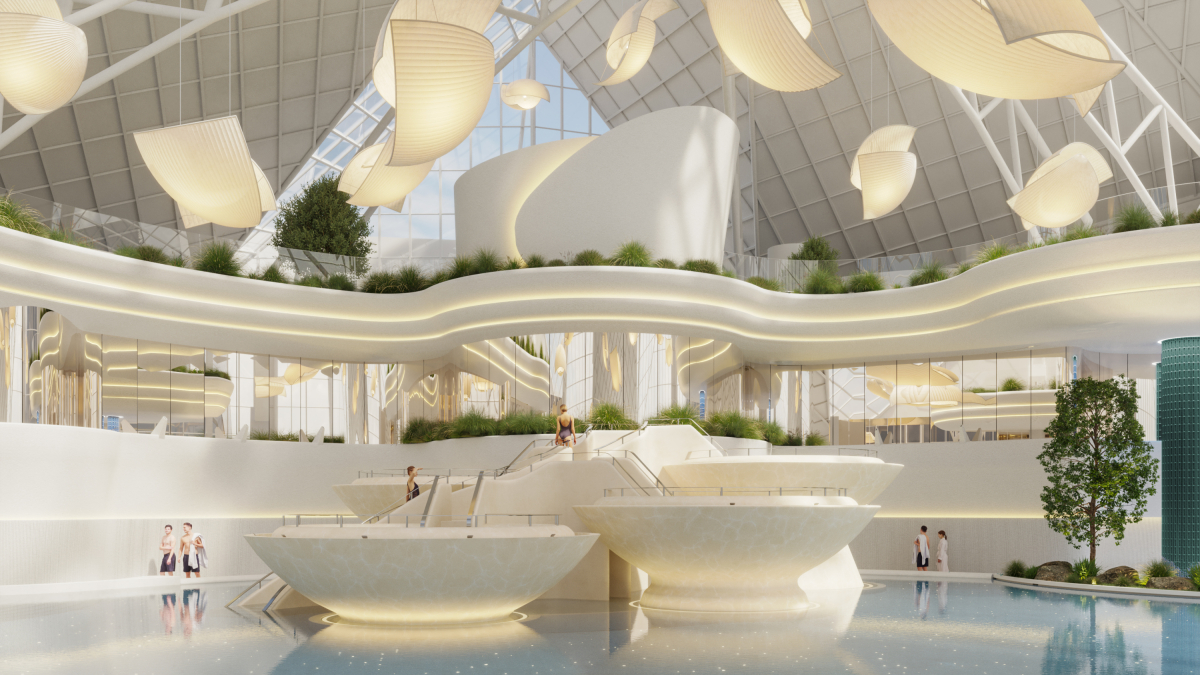Render de la llacuna central