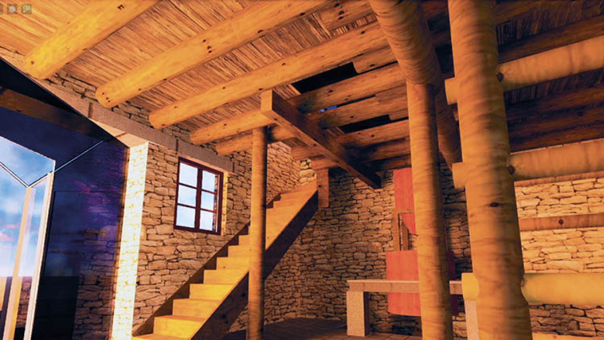 Simulació de l’interior de Cal Federico.
