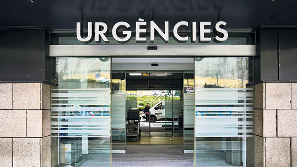 L’accés al servei d’urgències de l’hospital.